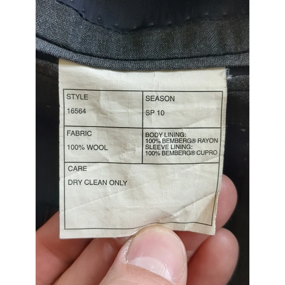 J Crew Aldridge‎ Wool Loro Piana Super 120s Blazer Sz 36 R Charcoal Gray